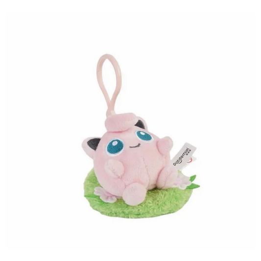 Pokémon Plush - Potdemiel Plush - Jigglypuff on Grass Keychain