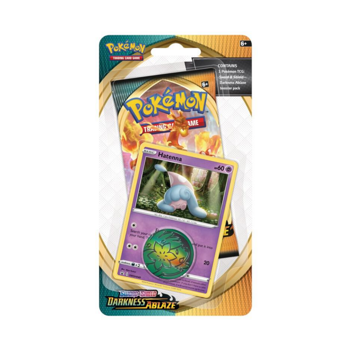 Pokémon TCG: Darkness Ablaze - Checklane Blister (Hatenna)