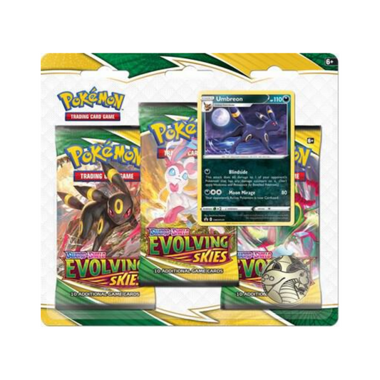 Pokémon TCG: Sword and Shield Evolving Skies - 3-Pack Blister (Umbreon)