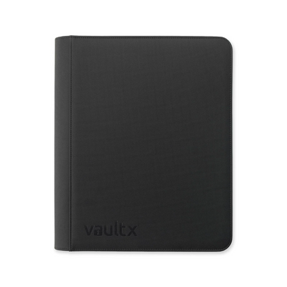 Vault X - 9-Pocket Exo-Tec® Toploader Compatible Zip Binder: Black