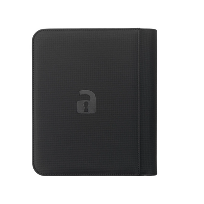 Vault X - 4-Pocket Exo-Tec® Toploader Compatible Zip Binder: Black