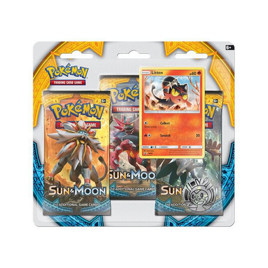 Pokémon TCG: Sun & Moon - 3-Pack Blister [Litten]