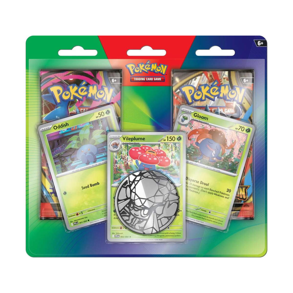 2-Pack Blister Pack [Oddish, Gloom, & Vileplume]