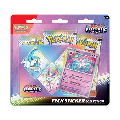 Pokémon TCG: Scarlet & Violet Prismatic Evolutions- Tech Sticker Collection (Styles May Vary)