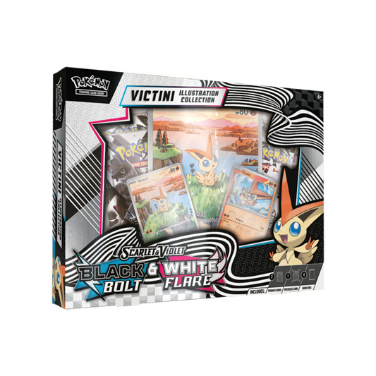 Pokemon TCG: Scarlet & Violet 10.5 Black Bolt/White Flare- Illustration Collection (Unova Victini)
